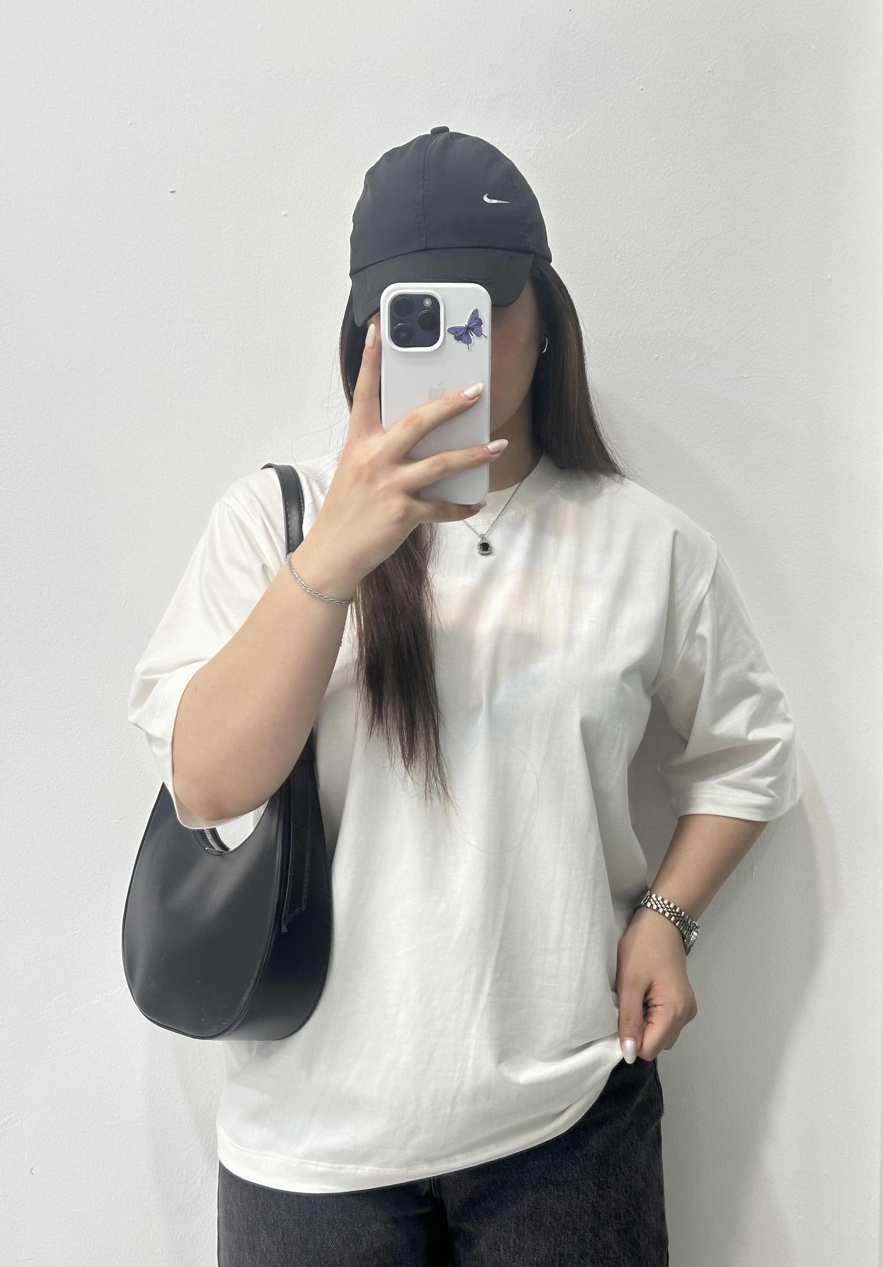 تیشرت باکسی بیسیک  زنانه ۲
